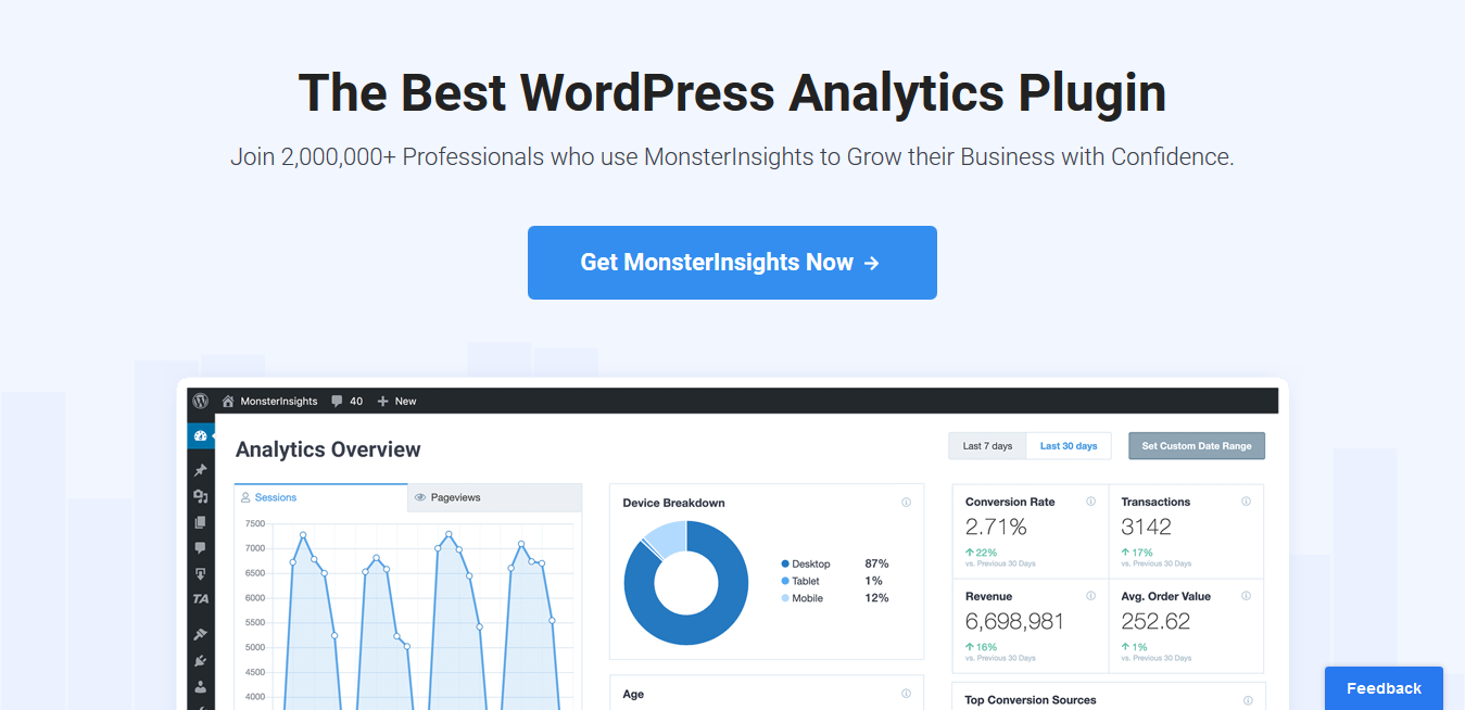 Google Analytics For Wordpress By Monsterinsights